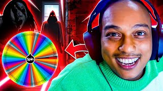 A WHEEL SPIN DECIDES THE HORROR GAME I PLAY [upl. by Ranson]