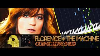 Florence  the Machine  Cosmic Love FULL MIDI  PIANO  CHORDS [upl. by Luemas]