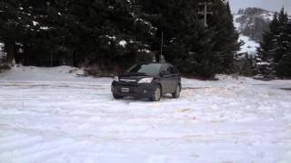 Honda CRV off road en la nieve [upl. by Htezzil]