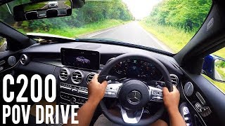 C200 AMG LINE POV DRIVE amp WALK AROUND 2019 😈 Mercedes Benz [upl. by Ynogoham]