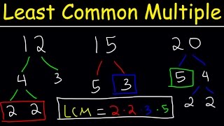 How To Find The LCM of 3 Numbers  Plenty of Examples [upl. by Henrieta]