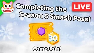 🔴 Completing The Season 5 Smash Pass  Smash Karts Live [upl. by Ellene]