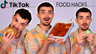 Judging New TikTok FOOD HACKS [upl. by Ogden]