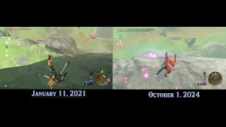 Same Place Years Apart  Zelda botw amp totk [upl. by Masterson360]