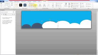 Create Banner Using MS Word [upl. by Anilok980]