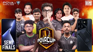 POVA CUP Season 4  SEMI FINALS  Day 1  BGMI  soul XSpark Entity Blind OG [upl. by Aubine182]