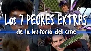 Los 7 PEORES EXTRAS de la historia del cine [upl. by Bomke]