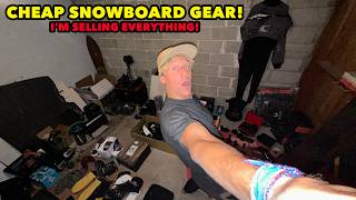 SNOWBOARD GEAR For CHEAP Everything MUST GO [upl. by Meil]