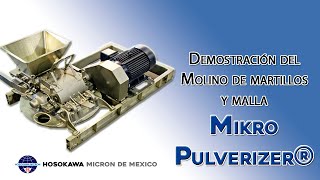 Demostración del Molino de martillos y malla Mikro Pulverizer® [upl. by Hinkel]