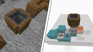 Tuto POUBELLE AUTOMATIQUE à Redstone  Minecraft 1144 Java Edition [upl. by Kipp]