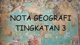 Nota Geografi Tingkatan 3 Bab 3 Pengaruh Persekitaran Fizikal terhadap KepelbagaianTumbuhanampHidupan [upl. by Naivart]