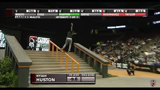 Street League The Nine Club  Nyjah Hustons Caballerial Backside Lipslide  90 [upl. by Agnot934]