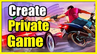 How to Create Private Game Lobby in GTA 5 Online Solo Game [upl. by Allak]