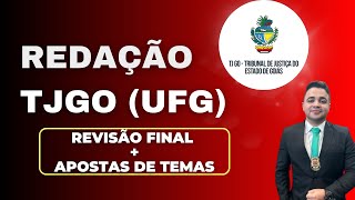 Redação TJGO UFG  Revisão final e apostas de temas  Redação Pontual [upl. by Uzzi725]