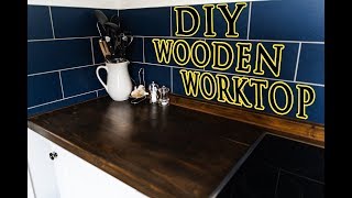 HOUSE RENOVATION  HOW TO MAKE YOUR OWN WOODEN WORKTOP [upl. by Brouwer]