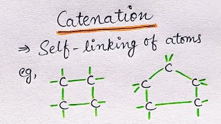 Catenation  Carbon and Its compounds  Wow science [upl. by Aggie]