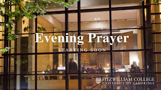 29 Oct 2023 Live Sung Evening Prayer Fitzwilliam Chapel [upl. by Ettevahs]