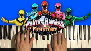 Power Rangers Mystic Force  Opening 1 Piano Tutorial Lesson [upl. by Eelesor986]