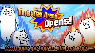 Beating Tag arena Challenge the battle cats [upl. by Amathist564]