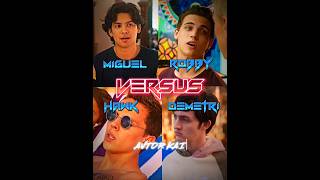 MIGUEL S5 VS ROBBY S5 VS HAWK S5 VS DEMETRI S5 cobrakai [upl. by Ttennej]