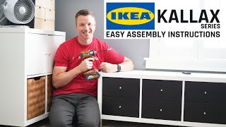 How to Assemble IKEA Kallax Series Shelves [upl. by Nnaaras]