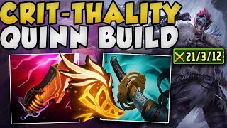 THIS CRITTHALITY QUINN BUILD IS OP FOR SNOWBALLING DOMINATE SOLO QUEUE [upl. by Amelita37]