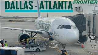 TRIPREPORT  Frontier Airlines ECONOMY  Airbus A320neo  Dallas DFW  Atlanta [upl. by Daeriam875]