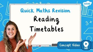 How Do You Read Timetables  KS2 Maths Concept for Kids [upl. by Ogeid]