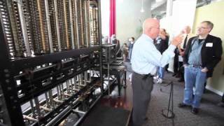 A demo of Charles Babbages Difference Engine [upl. by Ecitsuj184]