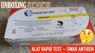 Unboxing REVIEW Rapid TEST SWAB ANTIGEN CLUNGENE IND  Alat Test Mandiri COVID19 [upl. by Silera]