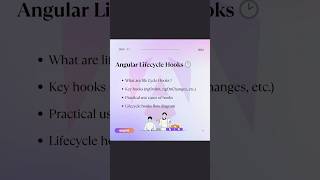 Day  11 Angular Life Cycle Hooks shorts angular lifecyclehooks coding learnangular telugu [upl. by Nirb20]