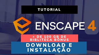 Como baixar e instalar o Enscape 40  100 GB em Blocos Bônus [upl. by Anomahs548]