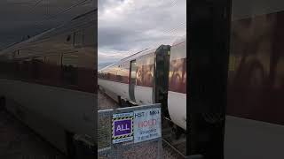 lner class801 225 departure from peterborough train trainspottinguk uktrainspotting railway [upl. by Ahsinar]