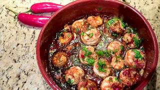 Easy quick and best taste shrimp pil pil [upl. by Shiller]