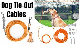 Best Runner TieOut Cable for Dogs Review [upl. by Foushee959]