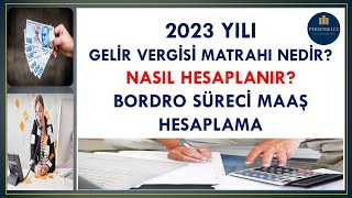 GELİR VERGİSİ NASIL HESAPLANIR  KÜMÜLATİF VERGİ MATRAHIBORDRO SÜRECİMAAŞ HESAPLAMABRÜTNET [upl. by Atter317]