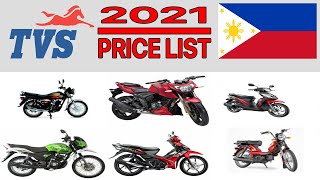 TVS MOTORCYCLE PRICE LIST IN PHILIPPINES 2021 [upl. by Solrak]