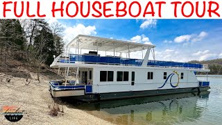 Take A Peek Inside Our LUXURIOUS Houseboat Rental On Lake Cumberland [upl. by Yeca]