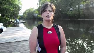 Sprint Triathlon Training  How to Swim Straight in Open Water  Sighting Tips [upl. by Lalitta]