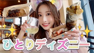 【ひとりディズニー】15時入園で食べて飲んでのんびり過ごしたら最高すぎた [upl. by Dleifxam]