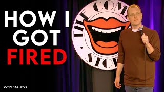 How I Got Fired From My Telemarketing Job  John Hastings  Stand Up Comedy [upl. by Nirag230]