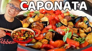 CAPONATA SICILIANA ricetta caponata di melanzane alla Siciliana [upl. by Enylorac]