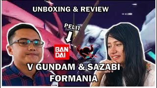 UNBOXING amp REVIEW  BAYAR FULL DAPAT SEBAGIAN  V Gundam amp Sazabi Formania [upl. by Erasmus]