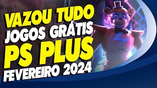 VAZOU TUDO JOGOS PSN PLUS FEVEREIRO 2024 SÓ JOGÃO [upl. by Takeo]