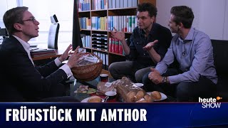 Veganer Schinkenspicker oder Bärchenwurst Lutz und Fabian treffen Philipp Amthor  heuteshow [upl. by Aekan438]