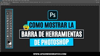 ¡DESAPARECIO Mi BARRA de HERRAMIENTAS de PHOTOSHOP  Como activarla NUEVAMENTE  Tutorial [upl. by Wendell]