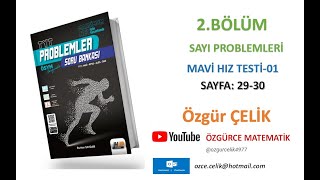 Hız ve Renk TYT ProblemlerSayı Problemleri Mavi Hız Testi 1 sayfa 2930 [upl. by Moraj965]