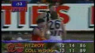 Fitzroy v Collingwood 1992  Paul Roos to the rescue [upl. by Mackenie77]