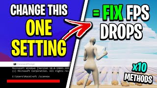 Fix Fortnite FPS Drops amp Stutters  Best Methods [upl. by Chatav448]