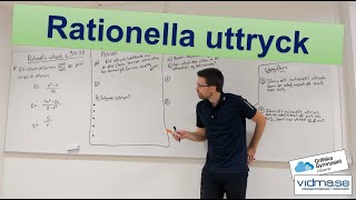 Matematik 3 RATIONELLA UTTRYCK Vad är det Definitionsmängd Ej definierad [upl. by Licht]